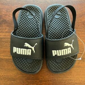 Puma Kids Black Sandals